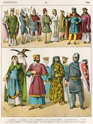 Französische Tracht, ca. 1000, aus 